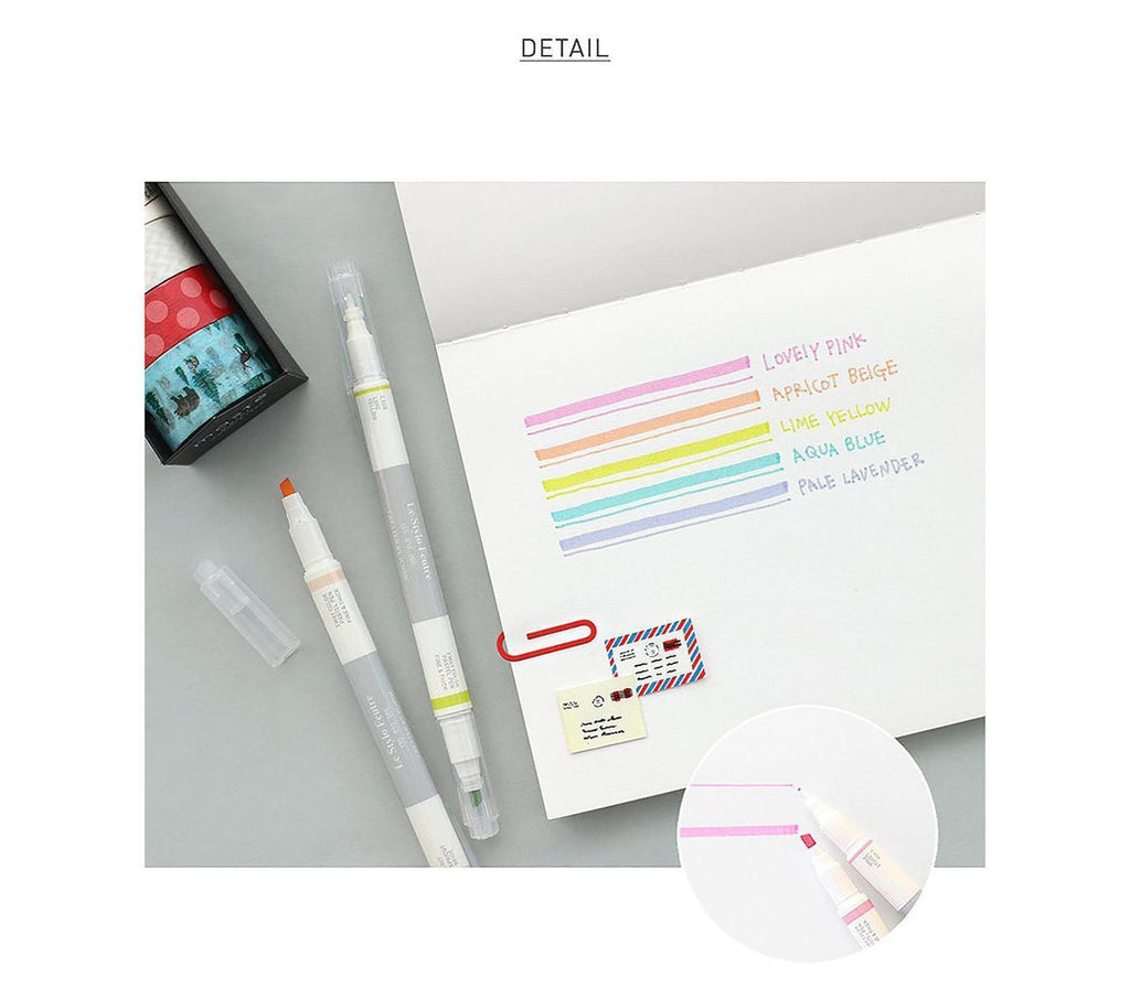 Iconic - 2 Way Pastel Pen (set van 5)-Marker-DutchMills