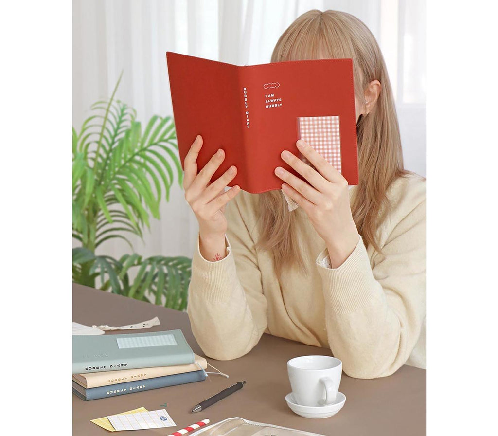 Iconic - Bubbly Perpetual Diary - Vermillion-Planner-DutchMills