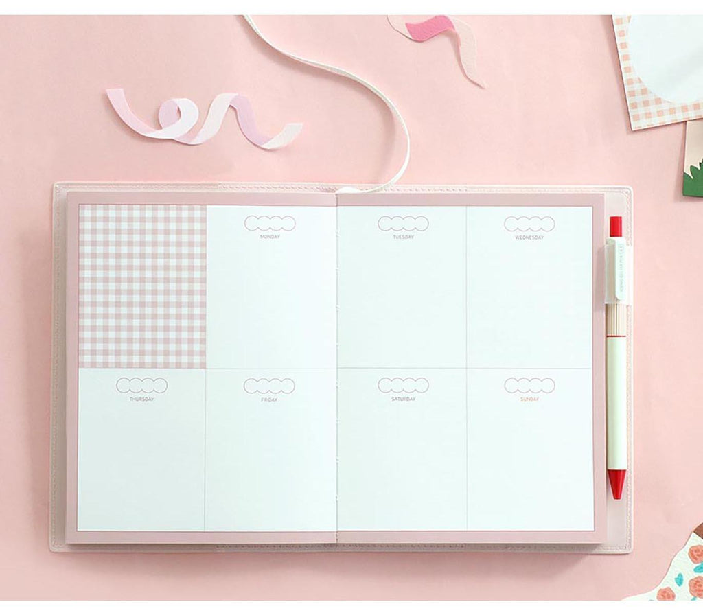 Iconic - Bubbly Perpetual Diary - Vermillion-Planner-DutchMills