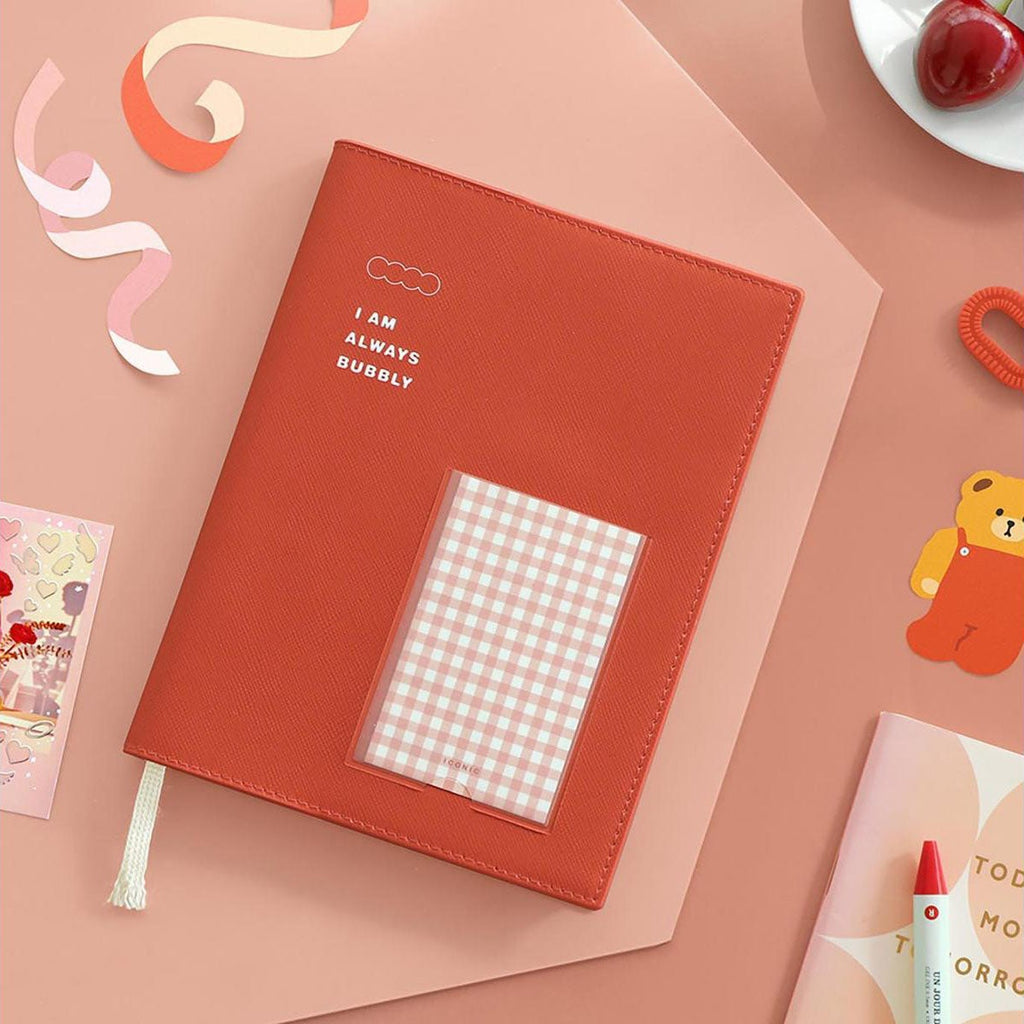Iconic - Bubbly Perpetual Diary - Vermillion-Planner-DutchMills