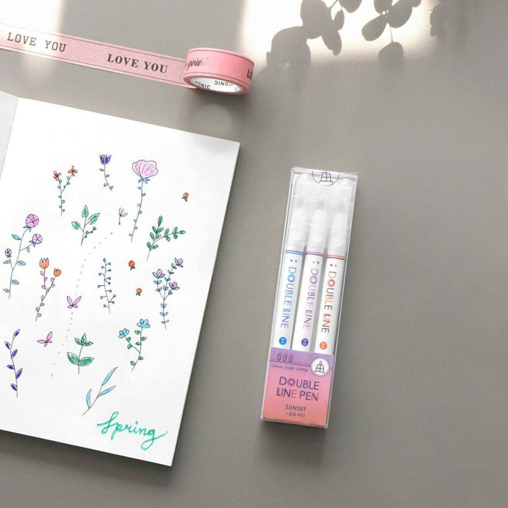 Iconic - Double Line Pen - Sunset-Stift-DutchMills