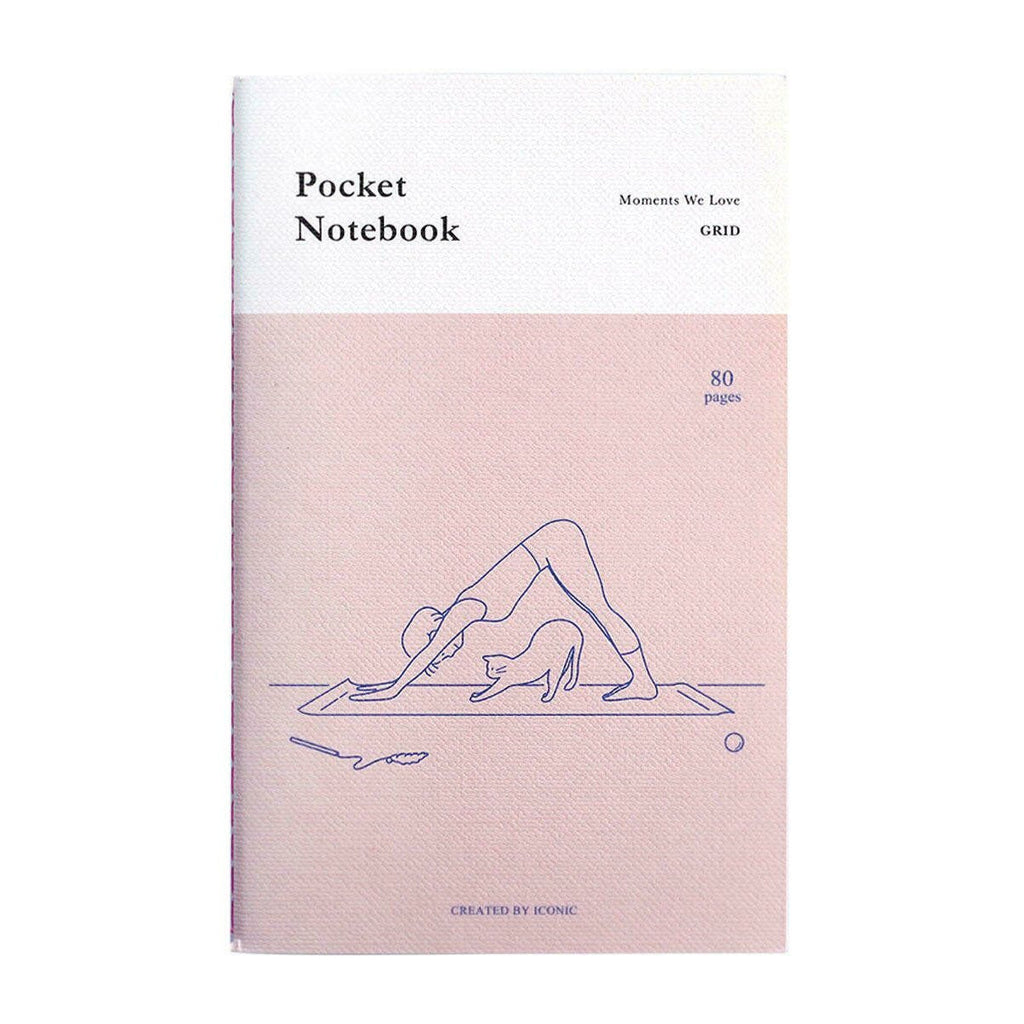 Iconic - Pocket Note Grid Yoga-Notitieboek-DutchMills