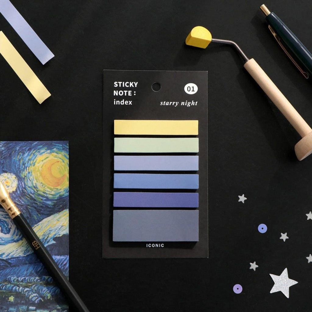 Iconic - Sticky Note Index - Starry Night-Sticky Notes-DutchMills