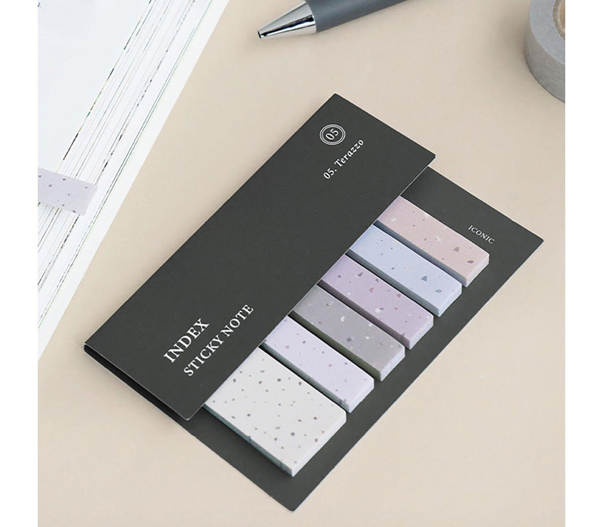 Iconic - Sticky Note Index - Terazzo-Sticky Notes-DutchMills