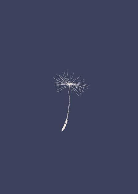Paardenbloem pluisje (blauw)-Kaart-DutchMills