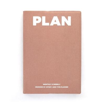 JStory - PLAN A5 Grid Journal Cotton Cover - Choco-Planner-DutchMills