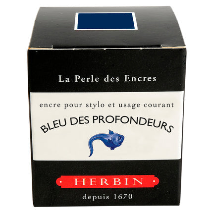 J. Herbin - Inkt voor vulpen Flacon D 30ml. - Bleu des Profondeur-Inkt-DutchMills