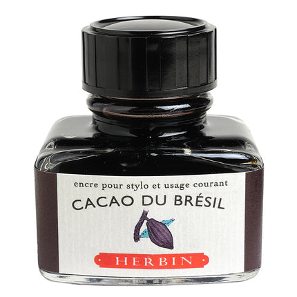 J. Herbin - Inkt voor vulpen Flacon D 30ml. - Cacao de Brésil-Inkt-DutchMills