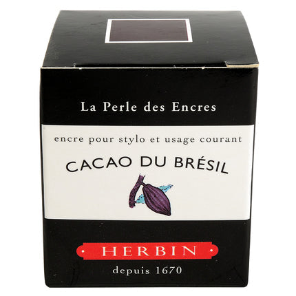 J. Herbin - Inkt voor vulpen Flacon D 30ml. - Cacao de Brésil-Inkt-DutchMills