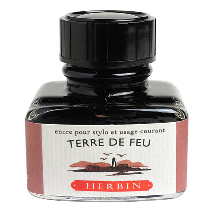 J. Herbin - Inkt voor vulpen Flacon D 30ml. - Terre de Feu-Inkt-DutchMills