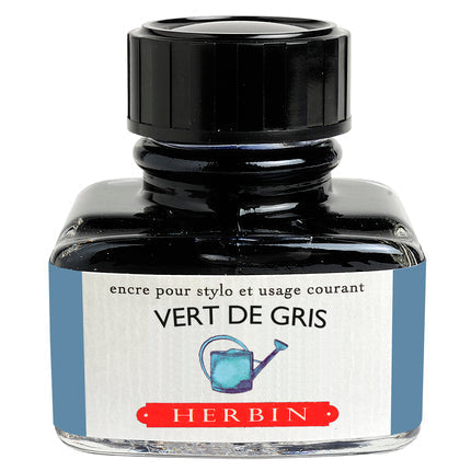 J. Herbin - Inkt voor vulpen Flacon D 30ml. - Vert de Gris-Inkt-DutchMills