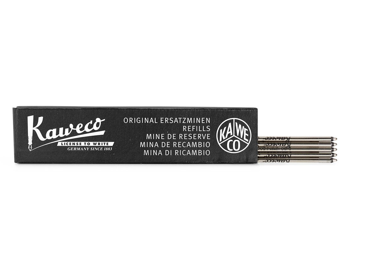 Kaweco - D1 ballpoint pen refill black, 5 pieces / box - 0,8 mm-Balpen-DutchMills