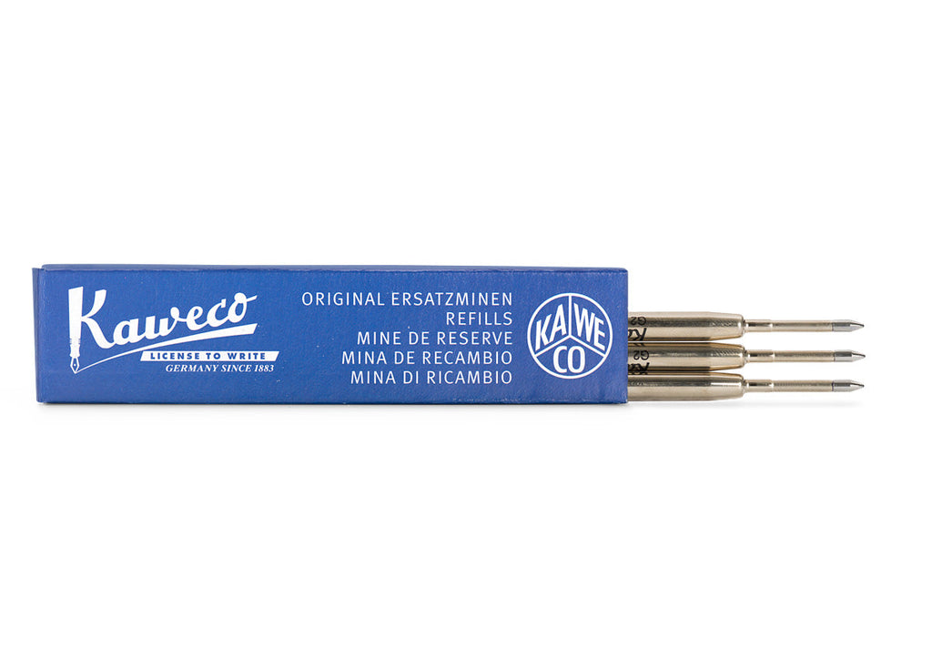 Kaweco - G2 ball pen gel refill blue, 3 pieces - 1 mm-Vulling-DutchMills
