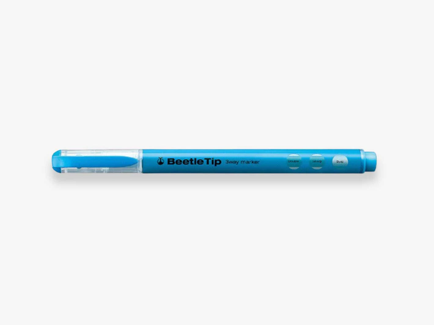 Kokuyo - Beetle Tip 3 way highlighter Blue-Stift-DutchMills