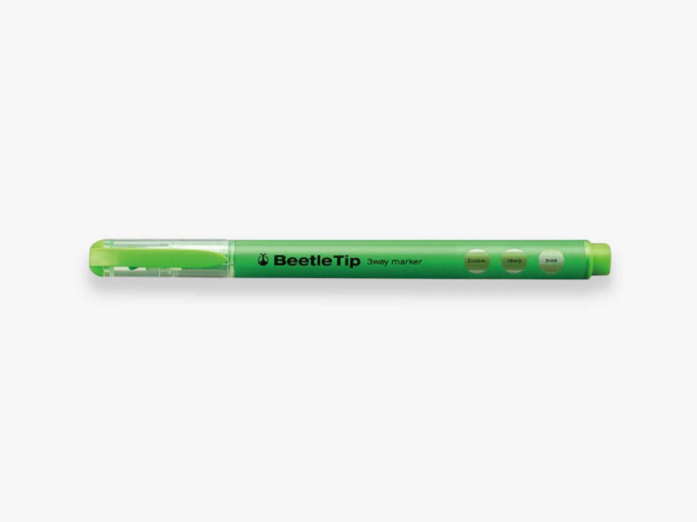 Kokuyo - Beetle Tip 3 way highlighter Green-Stift-DutchMills