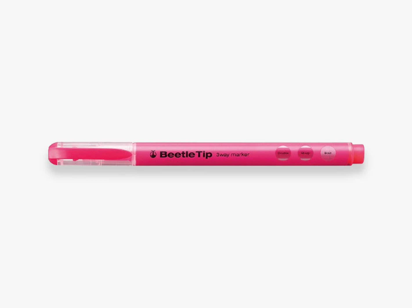 Kokuyo - Beetle Tip 3 way highlighter Pink-Stift-DutchMills