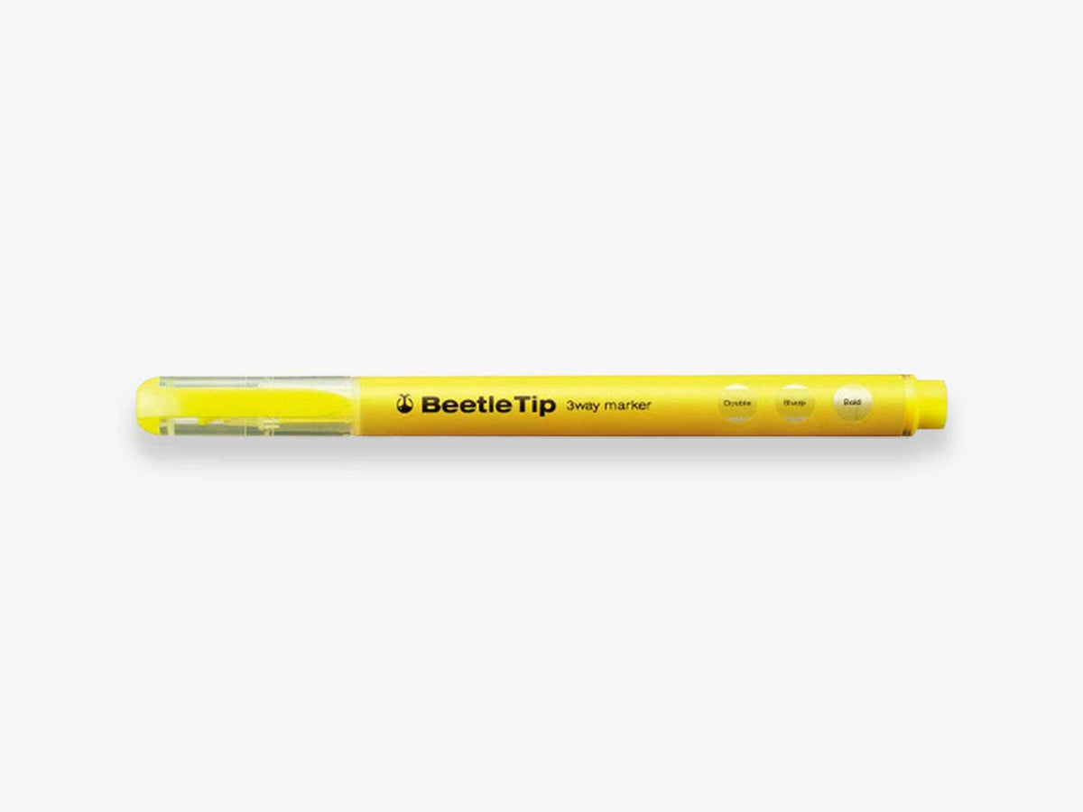 Kokuyo - Beetle Tip 3 way highlighter Yellow-Stift-DutchMills