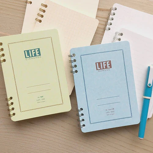 Life - Spiral Notebook B6 - Cinnamon-Notitieboek-DutchMills