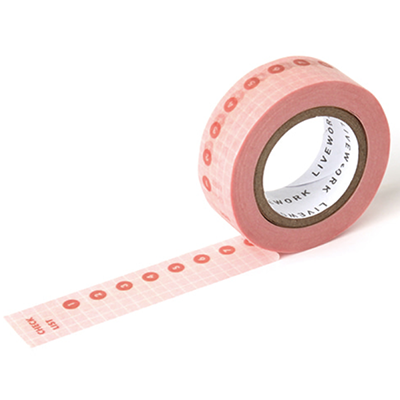 Livework - Daily Paper Tape - Checklist Pink-Maskingtape-DutchMills