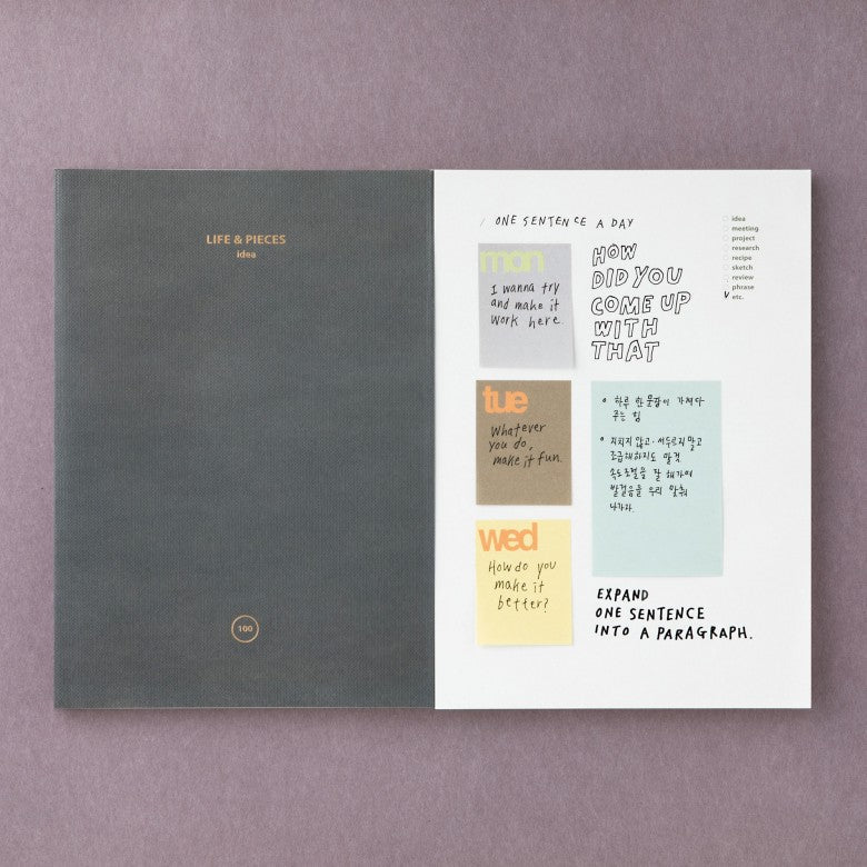 Livework - Life&Pieces Notebook A5 - Idea Mist-Planner-DutchMills