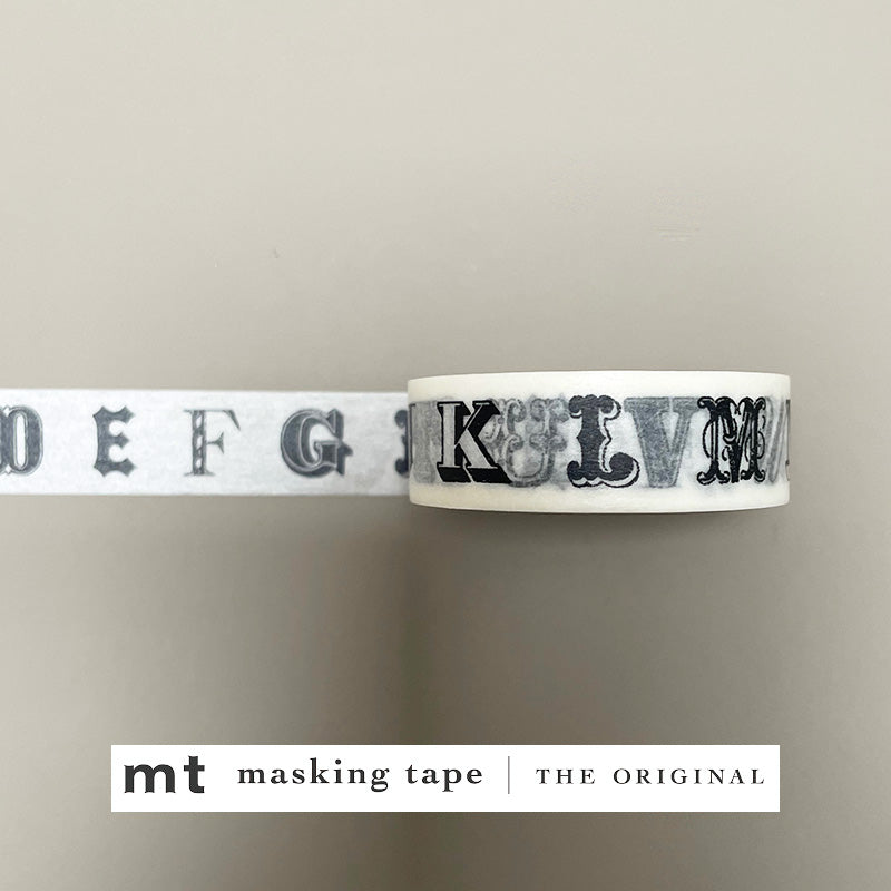 MT Masking Tape - Alphabet Black R-Maskingtape-DutchMills