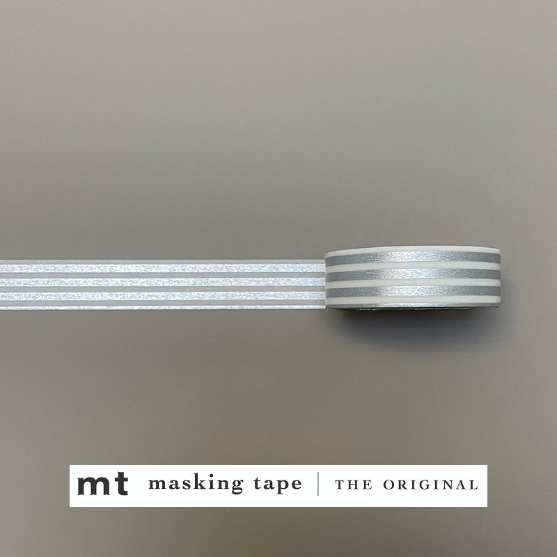 MT Masking Tape - Border Silver 2-Maskingtape-DutchMills