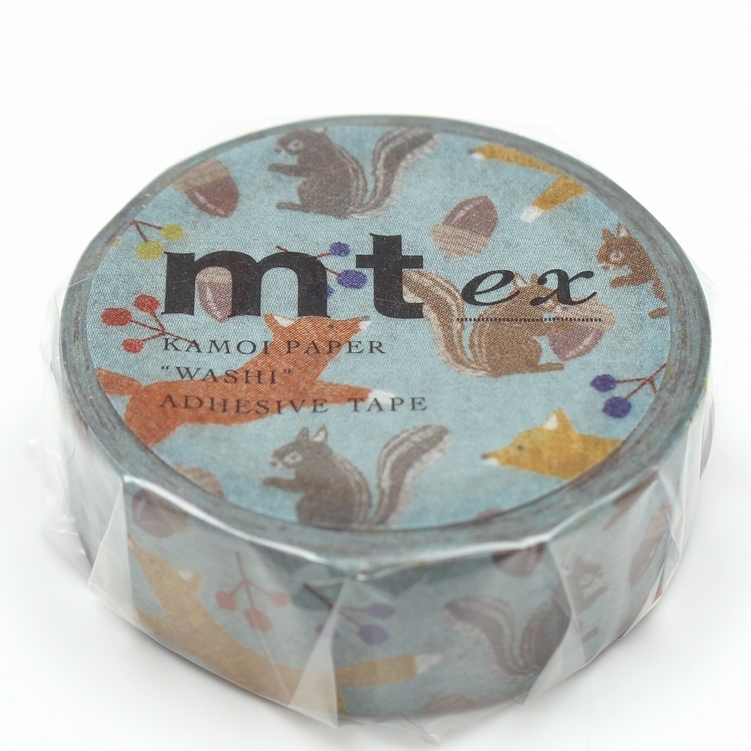 MT Masking Tape - Ex Embroidery Fox And Squirrel-Maskingtape-DutchMills