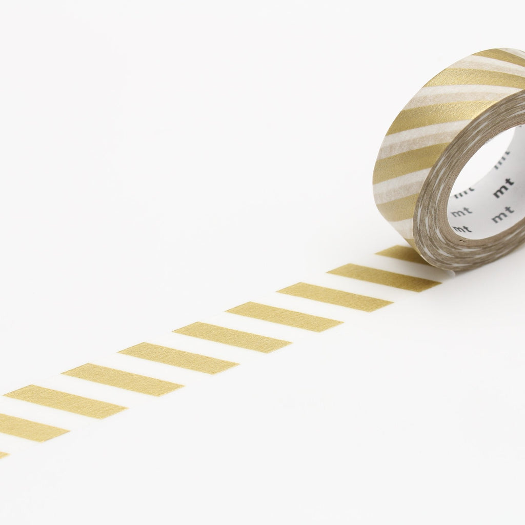 MT Masking Tape - Stripe Gold 2-Maskingtape-DutchMills