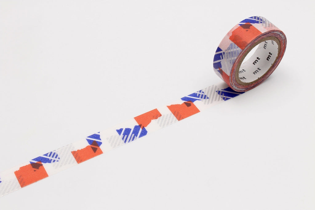 MT Masking Tape - Tsugihagi Blue x Orange-Maskingtape-DutchMills