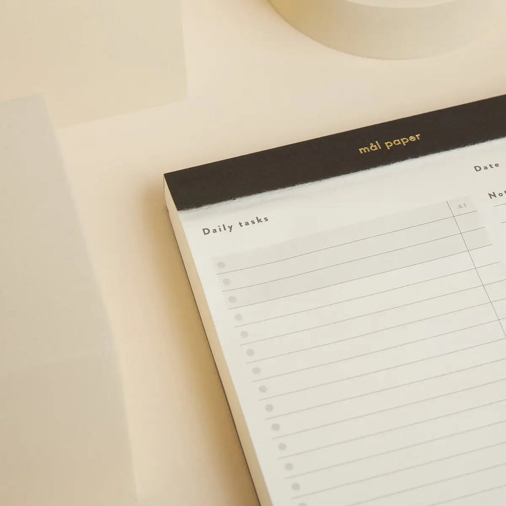 Mål Paper - Daily Tasks Planner Pad - Productivity To Do Goal List-Planner-DutchMills