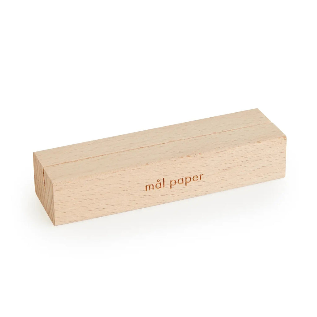 Mål Paper - Wood Bloc Card Stand-Mindfulness-DutchMills