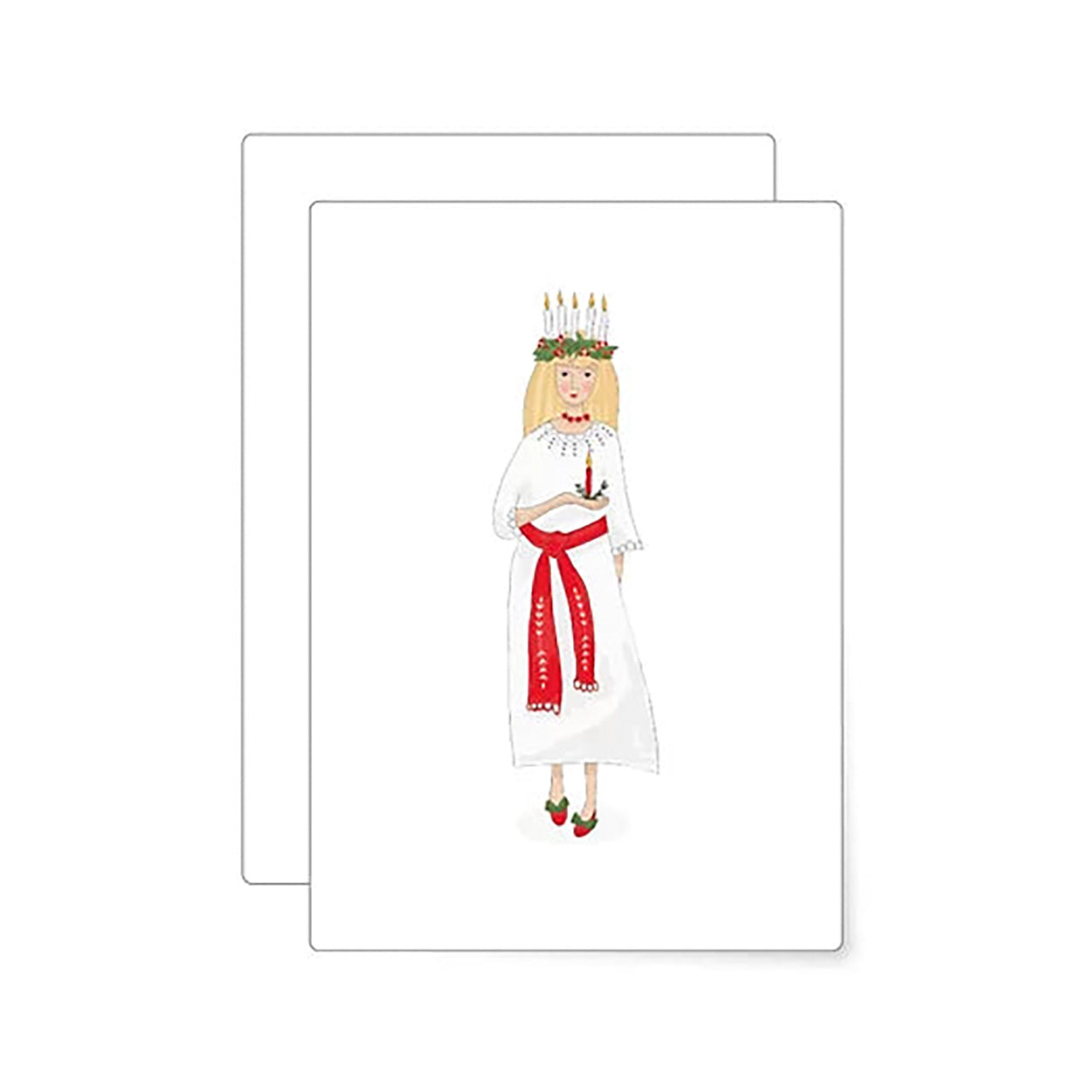 Miao papeterie - Kaart met enveloppe - Kerst Luzia-Kaart-DutchMills