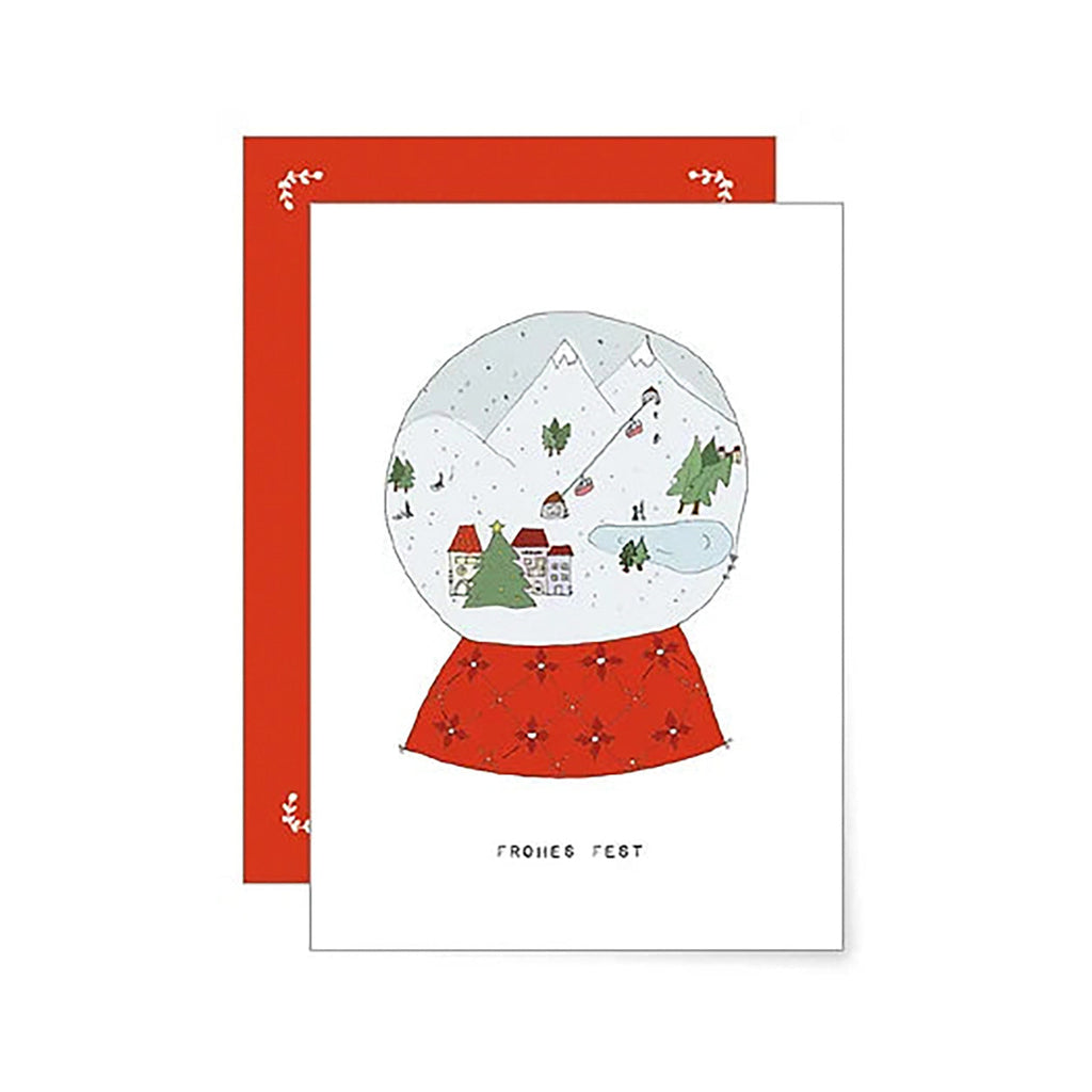 Miao papeterie - Wenskaart met enveloppe - Kerstbol-Kaart-DutchMills
