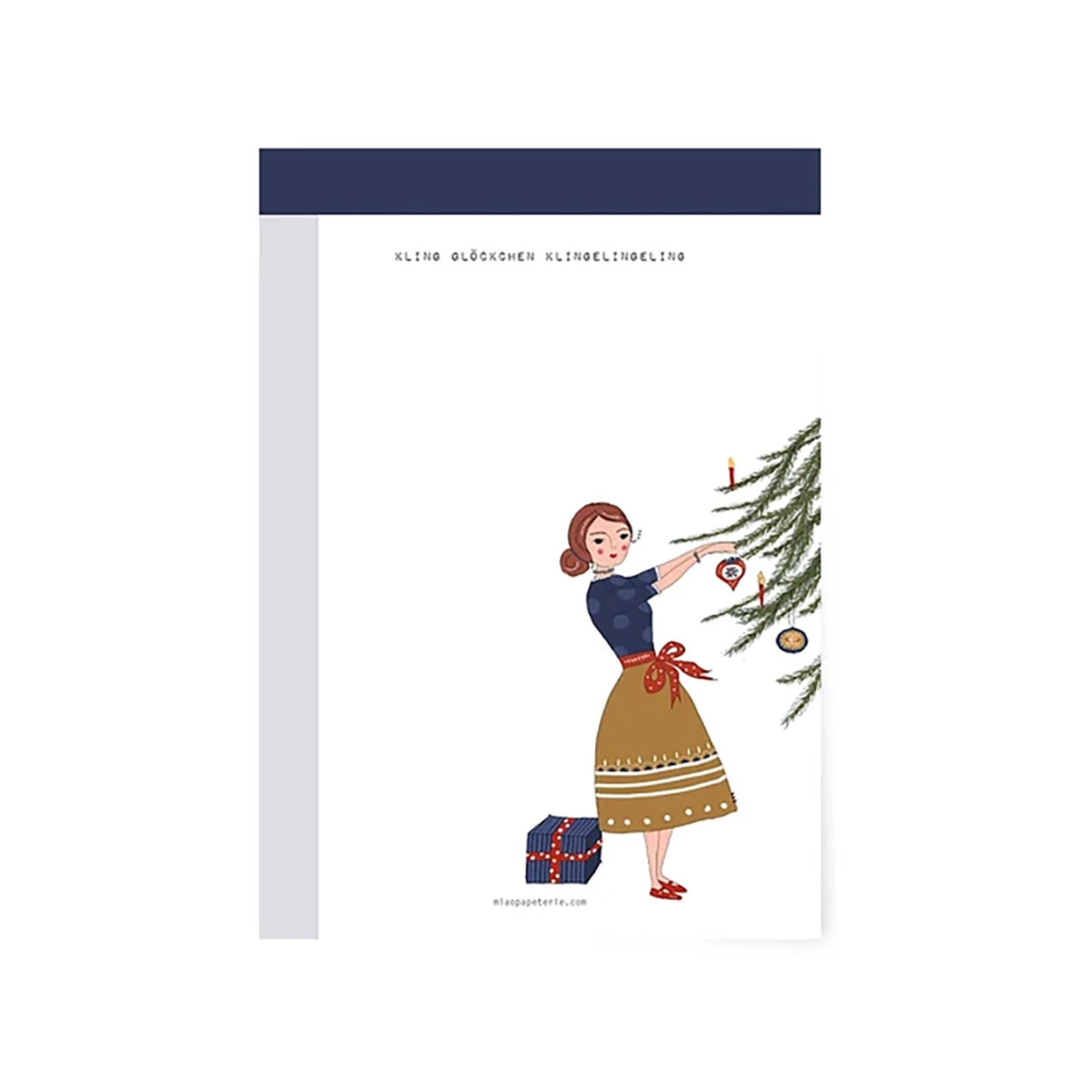 Miao papeterie - Wenskaart met enveloppe - Kerstboom versieren-Kaart-DutchMills