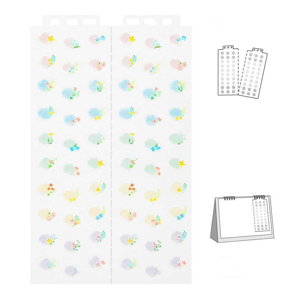 Midori - Calendar Sticker M Flowers-Sticker-DutchMills