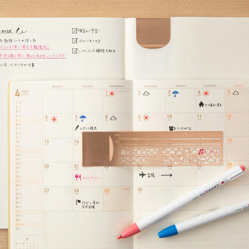 Midori - Clip Ruler Copper-Liniaal-DutchMills