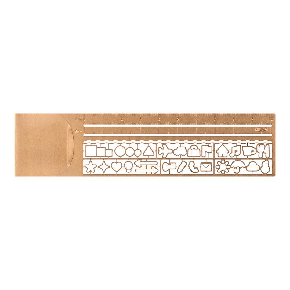 Midori - Clip Ruler Copper-Liniaal-DutchMills