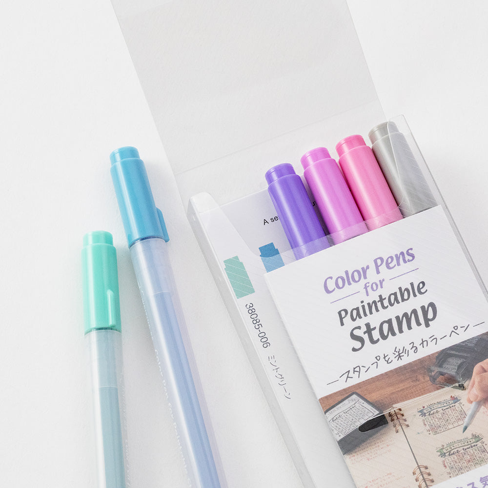 Midori - Color Pens Relax - Set van 6-Stift-DutchMills