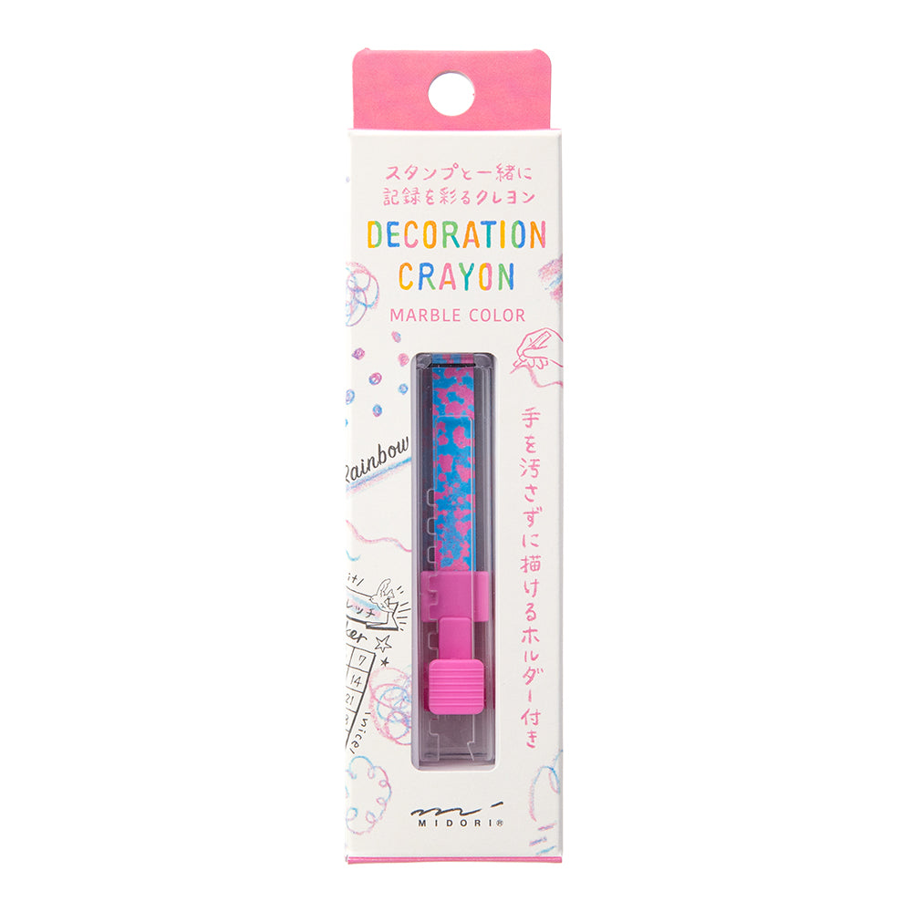 Midori - Decoration Crayon Pink x Light Blue-Vulpotlood-DutchMills