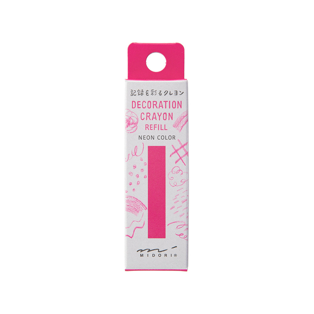 Midori - Decoration Crayon Refill Pink-Vulling-DutchMills