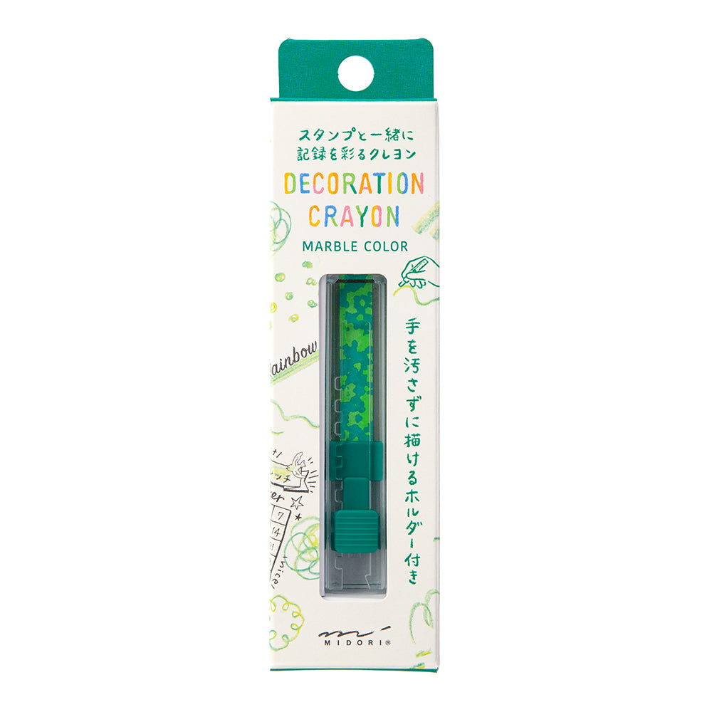 Midori - Decoration Crayon Yellow Green x Green-Vulpotlood-DutchMills