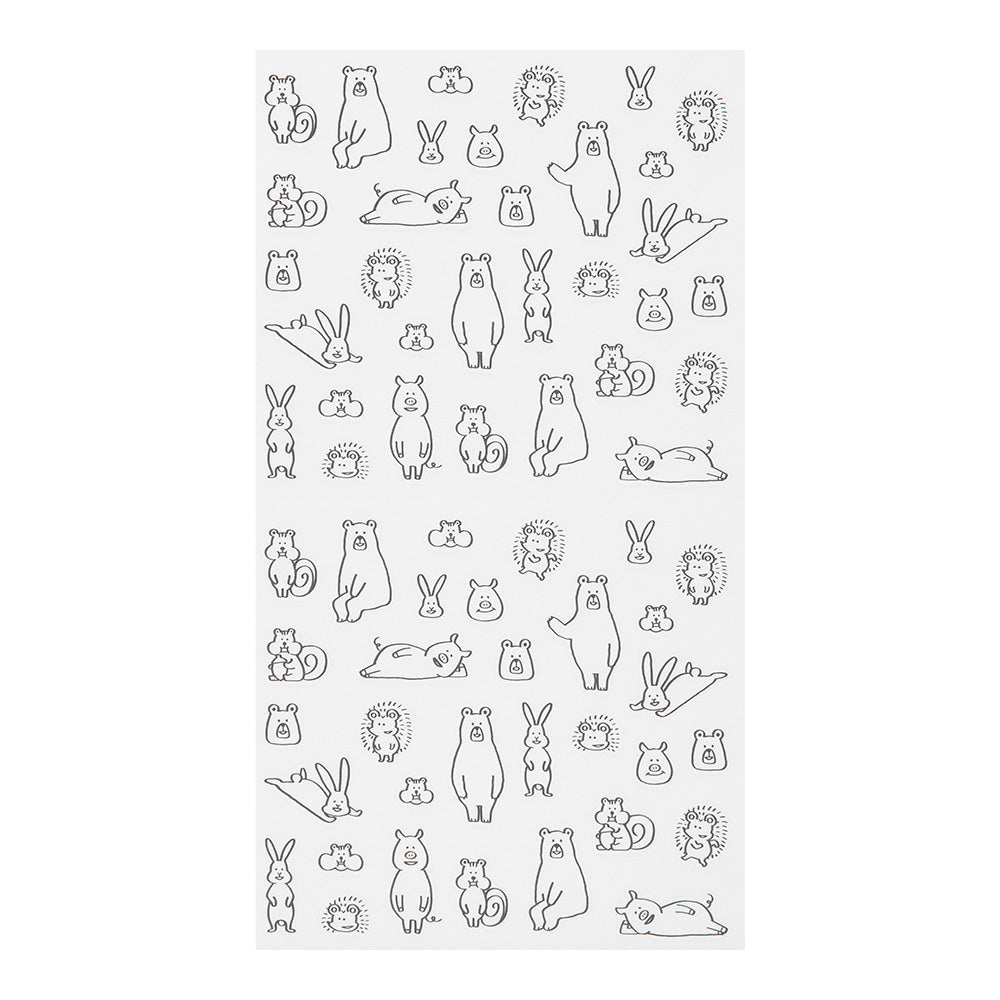 Midori - Diary Sticker Chat Forest Animals-Sticker-DutchMills