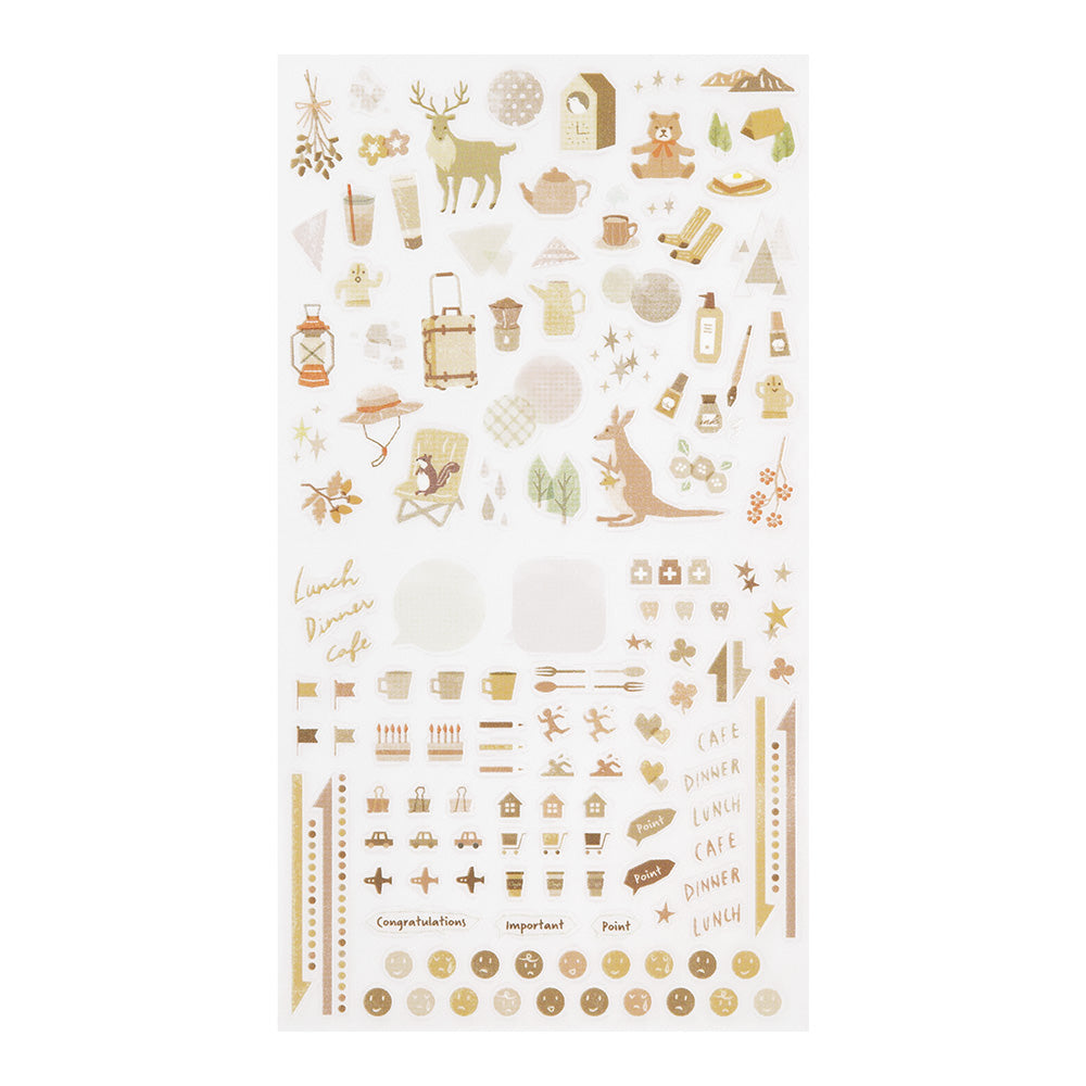 Midori - Diary Sticker Color Beige-Sticker-DutchMills