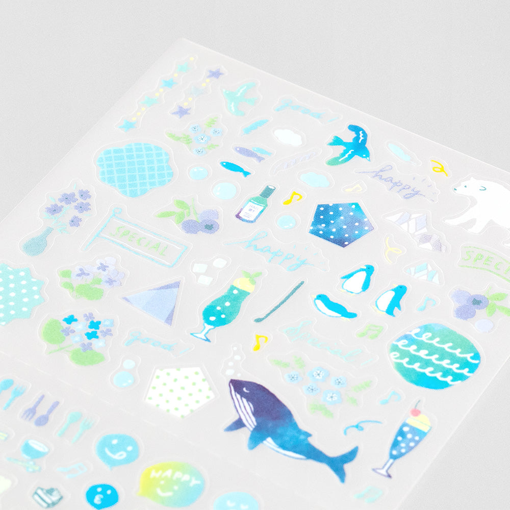 Midori - Diary Sticker Color Blue-Sticker-DutchMills