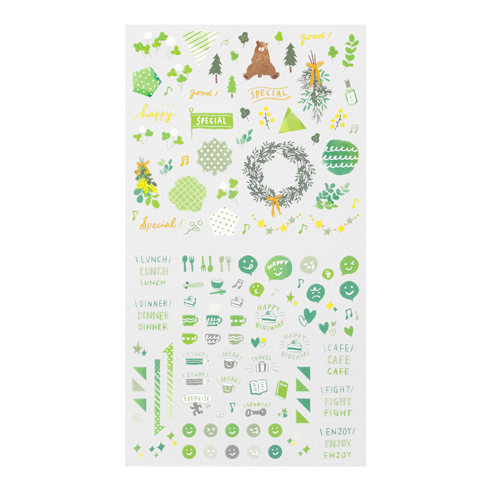 Midori - Diary Sticker Color Green-Sticker-DutchMills