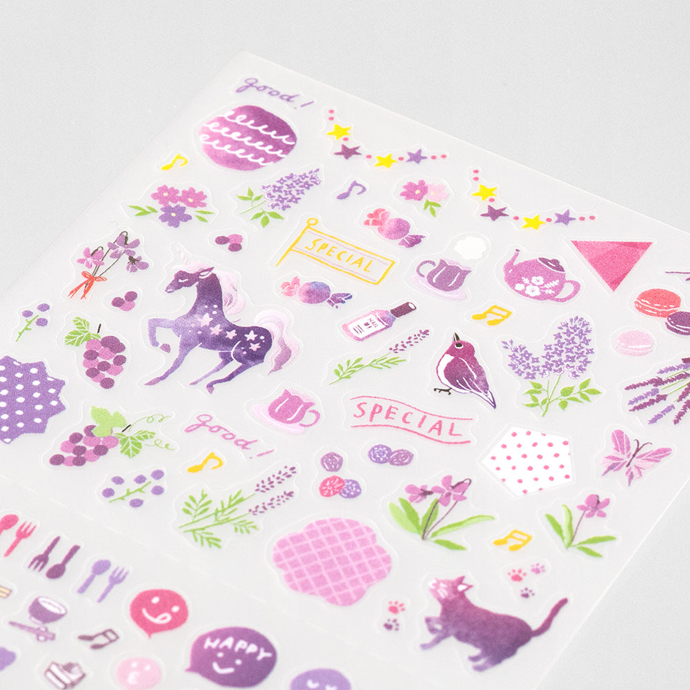 Midori - Diary Sticker Color Purple-Sticker-DutchMills