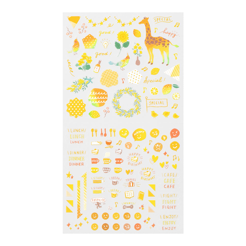 Midori - Diary Sticker Color Yellow-Sticker-DutchMills