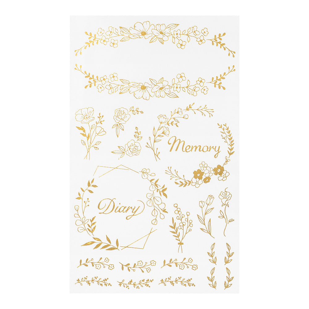 Midori - Foil Transfer Sticker - Flower-Sticker-DutchMills