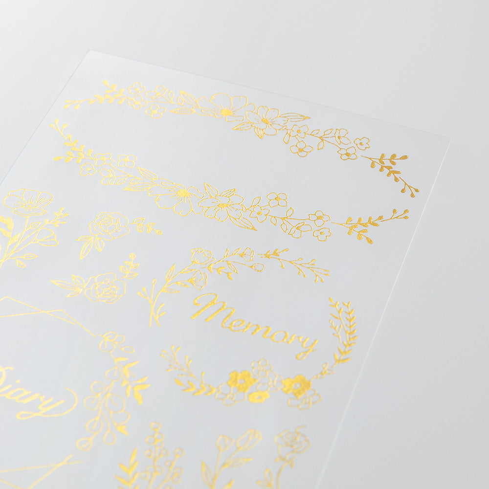 Midori - Foil Transfer Sticker - Flower-Sticker-DutchMills