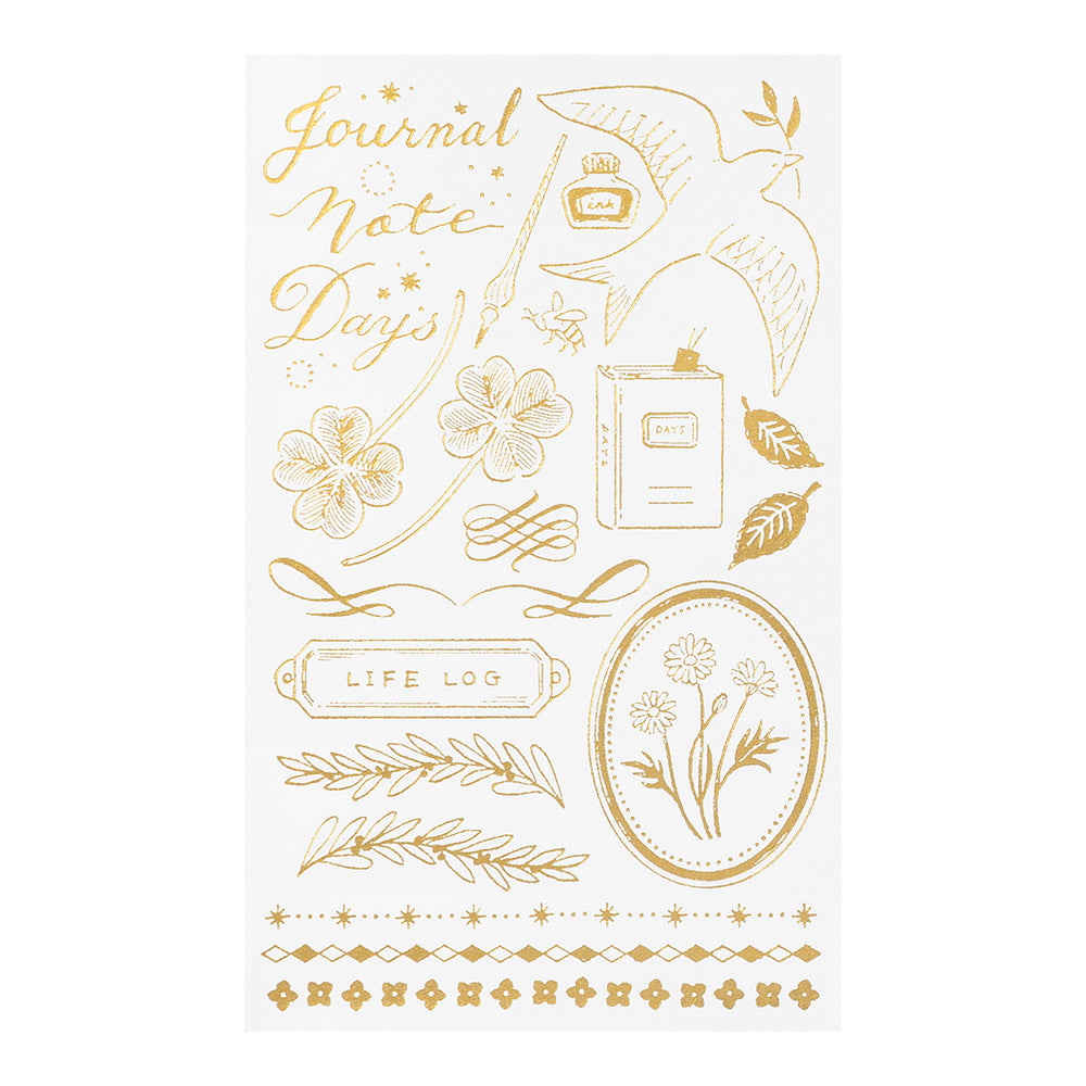 Midori - Foil Transfer Sticker - Happy Motifs for Record-Sticker-DutchMills